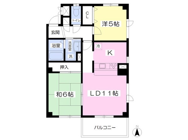 トーシンコーポ夏見の物件間取画像